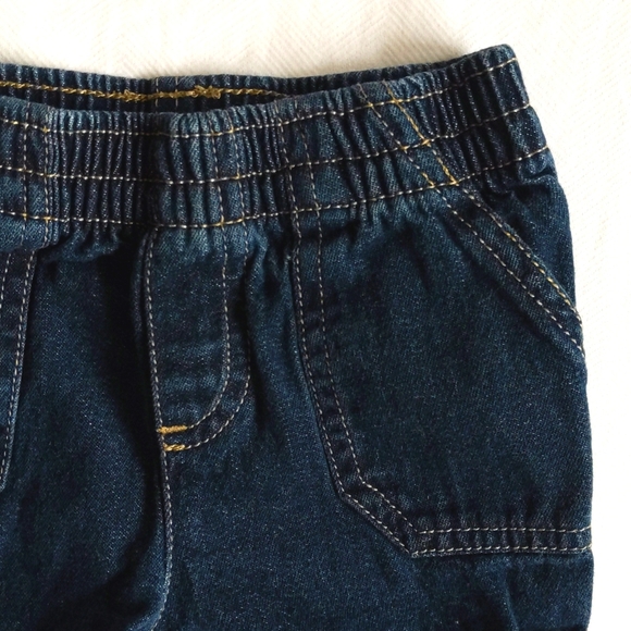george basic unisex elastic waist denim jean shorts 18 months baby - Picture 2 of 4